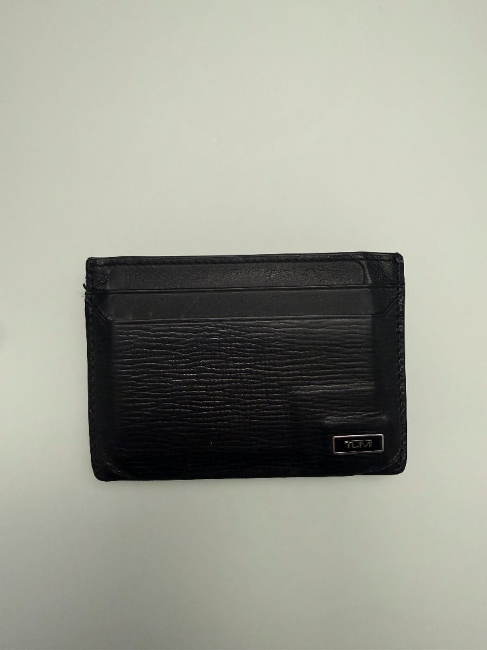 TUMI Leather Card Case Wallet